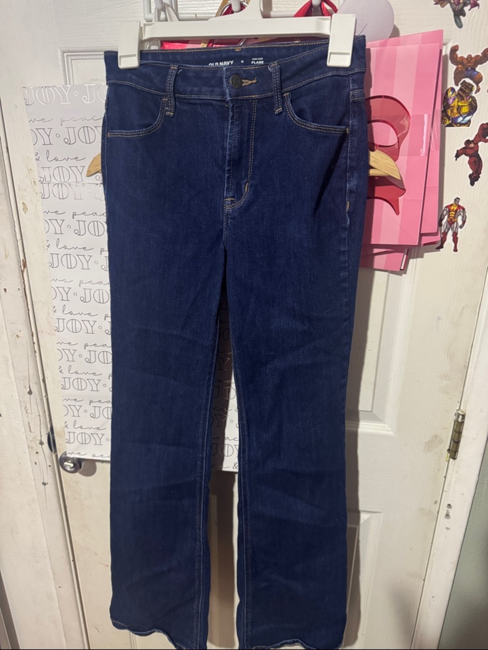 Old Navy Navy Blue Flare Jeans